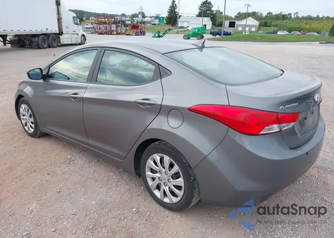 2012 Hyundai Elantra Gls from USA, damaged, VIN 5NPDH4AE8CH101130